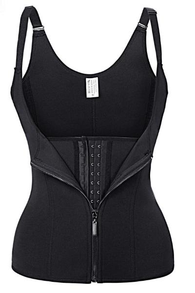 Adjustable Shoulder Strap, Waist Trainer Vest with Steel Bones Firm