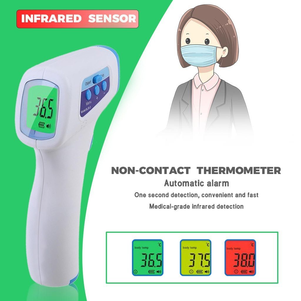 No Contact Infrared Forehead Thermometer - For Adults or Kids